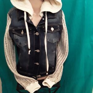 WALLFLOWER AUTHENTIC DENIM JACKET/SWEATER  